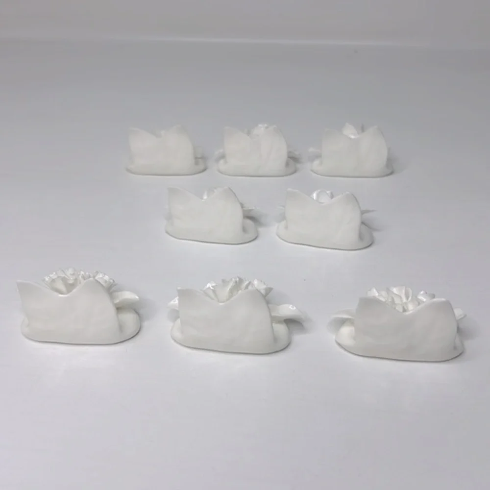 Vintage Coalport 💐 Bone China Floral Name Card Holders Mismatched Set of 8 - Picture 7 of 16